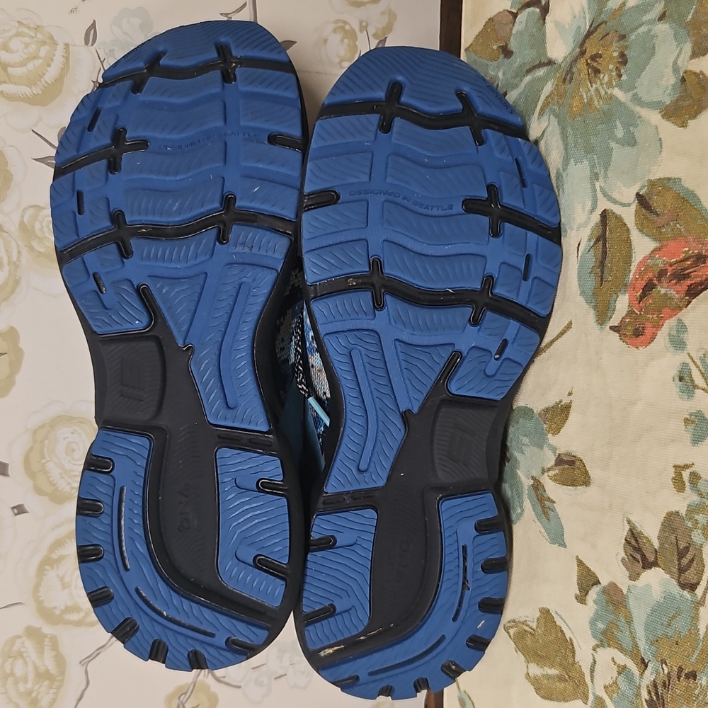 Brooks GHOST Vibrant Blue Camouflage Sneakers MENS SIZE 9.5 OR WOMEN 11 - Picture 9 of 12